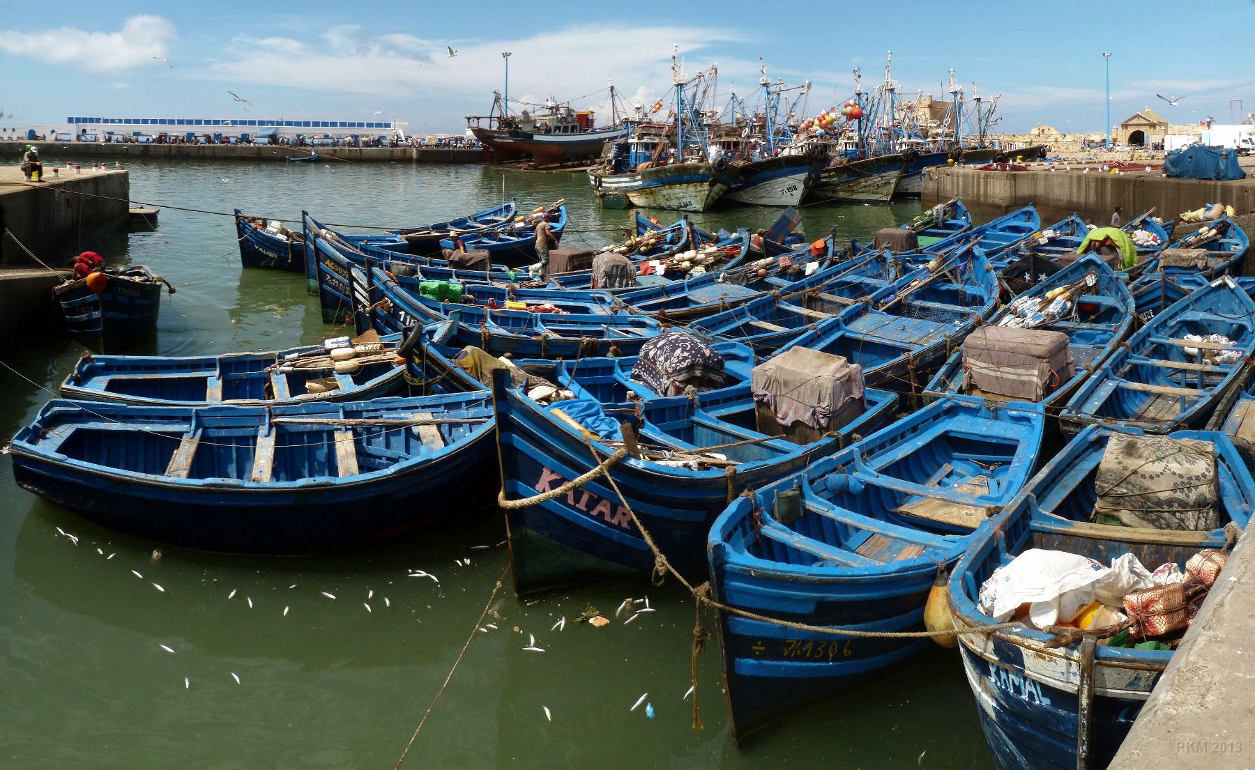 Essaouira, dans un coin du port de pêche